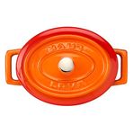 Lava Metal Oval Mini Tencere, Turuncu