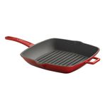 Lava Metal Saplı 26x26 cm Kırmızı Izgara Tava