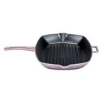 Lava Metal Saplı 26x32 cm Mor Izgara Tava