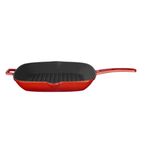 Lava Metal Saplı 28x28 cm Kırmızı Döküm Izgara Tava