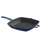 Lava Metal Saplı 28x28 cm Mavi Izgara Tava