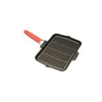 Lava Metal Silikon Sapli Dokum 21x30 cm Kırmızı Izgara Tava