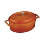Lava Oval Tencere - Çap(Ø)25 cm. Turuncu