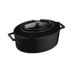 Lava Oval Tencere - Çap(Ø)29 cm. Siyah