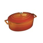 Lava Oval Tencere - Çap(Ø)29 cm. Turuncu