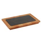 Lava Porselen Zeminli 20x30 cm Ahşap Servis Tabağı