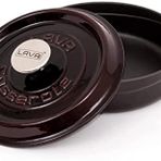 Lava Premium Yuvarlak 24 cm Majolik Mor Döküm Çok Amaçlı Tencere