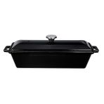 Lava Terrine Serisi Ölçü 11x29 cm Siyah Döküm Ekmek Tenceresi