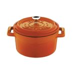 Lava Trendy 10 cm 0.35 lt Turuncu Döküm Mini Tencere