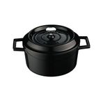 Lava Trendy 16 cm Siyah Yuvarlak Tencere