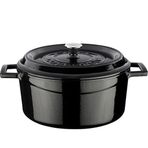 Lava Trendy Siyah 24 cm Yuvarlak Tencere