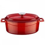 Lava Turuncu 23x29 cm Döküm Oval Trendy Seri Tencere
