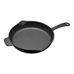 Lava Yuvarlak Tek Saplı Demir Döküm 30 CM Kızartma Tavası