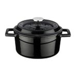 Lava Yuvarlak Tencere Siyah Trendy Q:16 cm