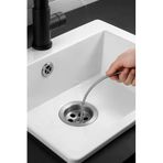Lavabo Açma Teli, 6 Mm Kalınlık, Dayanıklı, Metal Tel, Lavabo Gider Borusu Açacağı, Tıkanıklık Giderici, Spiral Tel, Ergonomik Sap, Kolay Kullanım, Lavabo, Tuvalet, Banyo, Gider Açıcı (8 M)