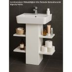 Lavabo Altı Dolap, Banyo Düzenleyici Raf, Banyo Dolabı - Beyaz