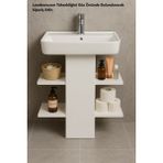 Lavabo Altı Düzenleyici Dolap, Düzenleyici Raf - Beyaz