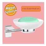 Lavabo Banyo Wc Vidalı Metal Sabunluk Katı Sabunluk Cam Haznesi El Sabunluğu Kristal