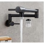 Lavabo Musluğu, Krom Nikel Siyah Altın Pirinç Tencere Duvara Monte Mutfak Tek Soğutma, Delik Döner Katlanır Musluk Mutfak, Banyo(Orb Type B)