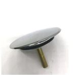 Lavabo Taşma Tapası, Krom, Çap=5 Cm, Uzunluk: 6.5 Cm