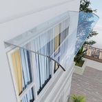 Lavabo Tentesi, Kapılar için Şeffaf Polikarbonat Güneşlik Perdesi, Verandalar ve Dış Girişler için UV ve Yağmur Koruması, Su Geçirmez Pencere Örtüsü
