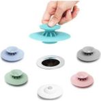 Lavabo Tıpası ve Süzgeç Silikon Lavabo Süzgeci Tıkanma Önleyici - Seçenek 1 - Ahşap