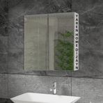 Lavabo Üstü Aynalı 2 Kapaklı Banyo Dolabı