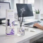Lavanta Kokulu Reed Diffuser Oda Kokusu 50 Ml, Uzun Süre Kalıcı Ortam Kokulandırıcı, Çubuklu Oda Parfümü, Ev Ofis Banyo Dekoratif Koku Çözümü