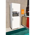 Lavanta Mobilya Idil Mdf Beyaz Çok Amaçlı Mutfak Dolabı (Mikrodalga Fırın Dolabı Mdf)