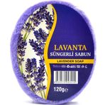 Lavanta Özlü Süngerli Sabun Banyo Duş Sabunu 120 G