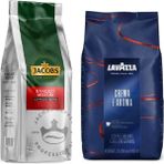 Lavazza Crema E Aroma Çekirdek Kahve 1 kg + Jacobs Banquet Medium Espresso Beans Çekirdek Kahve 1 kg - 2 kg