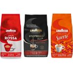 Lavazza Qualità Rossa + Suerte + Espresso Barista Gran Crema Çekirdek Kahve 1kg | 3'lü Paket - 3 kg