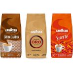Lavazza Qualita Oro, Crema E Aroma, Suerte Çekirdek Kahve 1 kg | 3'lü Paket - 3 kg
