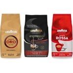Lavazza Qualita Oro, Espresso Barista Gran Crema, Qualita Rossa Çekirdek Kahve 1 kg | 3'lü Paket - 3 kg