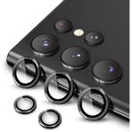 Lavderuar Galaxy S26 Ultra Kamera Lens Koruyucu Cam Filmi – Safir (Sapphire) | Üstün Koruma & Maksimum Şeffaflık (Siyah (Black))