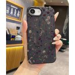Lavderuar iPhone 16e Uyumlu Silikon Telefon Kılıfı Premium Malzeme ve Desen Kalitesi PÖFÜDÜ01 (dark flowers)