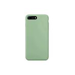 Lavderuar iPhone 7 Plus / 8 Plus ile Uyumlu İçi Kadife Lansman Silikon Kılıf – Kamera Korumalı, Darbe Emici, Premium Yumuşak Kapak Fıstık Yeşili
