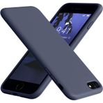 Lavderuar iPhone 7 Plus / 8 Plus ile Uyumlu İçi Kadife Lansman Silikon Kılıf – Kamera Korumalı, Darbe Emici, Premium Yumuşak Kapak Lacivert
