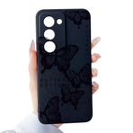 Lavderuar Oppo A5 5G İle Uyumlu Lüx Kalite Özel Tasarım Baskılı Silikon Telefon Kılıfı-C8-Kelebek