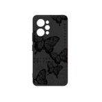 Lavderuar Xiaomi Redmi 12 Uyumlu Karikatür Desenli Telefon Kılıfı – Şık ve Dayanıklı Silikon Koruma, Çizilmelere ve Darbelere Karşı Dayanıklı Siyah Tasarım (butterflay)