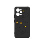 Lavderuar Xiaomi Redmi 12 Uyumlu Karikatür Desenli Telefon Kılıfı – Şık ve Dayanıklı Silikon Koruma, Çizilmelere ve Darbelere Karşı Dayanıklı Siyah Tasarım (duckyduck)