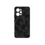 Lavderuar Xiaomi Redmi 12 Uyumlu Karikatür Desenli Telefon Kılıfı – Şık ve Dayanıklı Silikon Koruma, Çizilmelere ve Darbelere Karşı Dayanıklı Siyah Tasarım (jaguar)