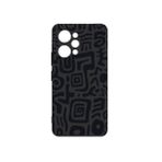 Lavderuar Xiaomi Redmi 12 Uyumlu Karikatür Desenli Telefon Kılıfı – Şık ve Dayanıklı Silikon Koruma, Çizilmelere ve Darbelere Karşı Dayanıklı Siyah Tasarım (labirent)