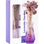 Lavender Garden Çiçekli Cam Vazo ile 100ML Oda Kokusu - Seçenek 1