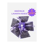 Lavendrose Isparta Lavanta Kesesi 5 adet Mor(11x9 cm)Hediyelik Tül Lavanta Kesesi (Yağı Alınmamış Yoğun Kokulu)