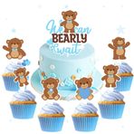 LaVenty 25 Parça Oyuncak Ayı Kek Dekorasyonu Biz Ayı Bekleyebiliriz Kek Dekorasyonu Oyuncak Ayı Cupcake Üstleri Oyuncak Ayı Bebek Duş Dekorasyonu Ayı Dekorasyon Ayı Parti Malzemeleri
