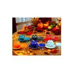 Lavin EVİMSAHANE BAL KABAĞI PORSELEN 6 RENK 18 PARÇA FİNCAN & LOKUMLUK SETİ
