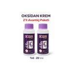 Lavin Oksidan Krem %6 20 Vol Saç Boyası Oksidanı Profesyonel Kuaför Tipi 2'li Set