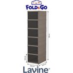 Lavine Fold&go Çok Amaçlı 6 Katlı Katlanabilir Taşınabilir Portatif Organizer Ayakkabılık "toprak" - Kahverengi
