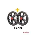 LAVİNGER 2 Adet Takmatik Pazar Arabası Yedek Tekeri Mekanizmalı (BÜYÜK) 17 Cm.